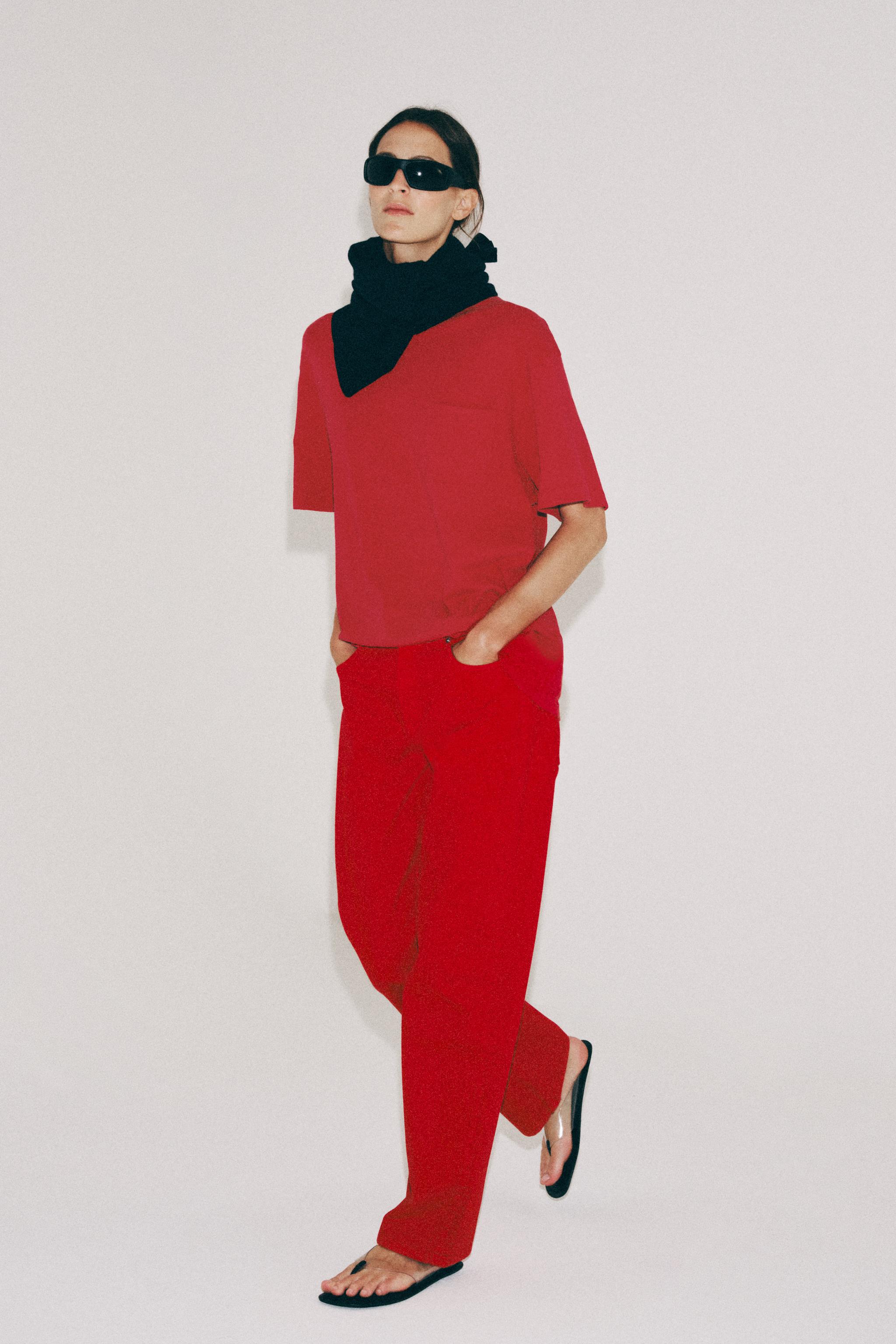 ZW COLLECTION MID-RISE STRAIGHT LEG JEANS